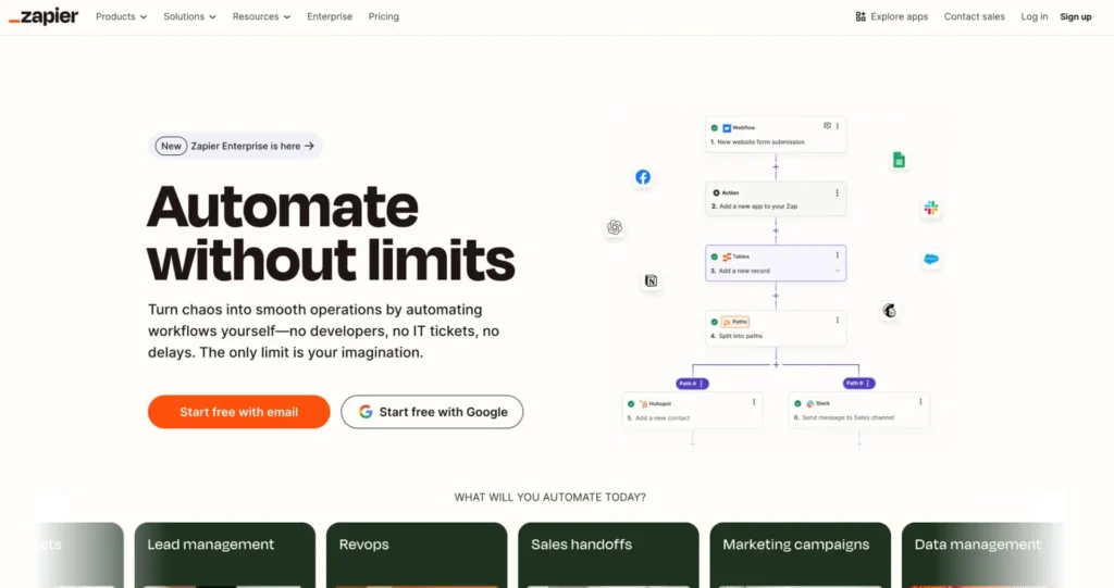 Zapier nocode